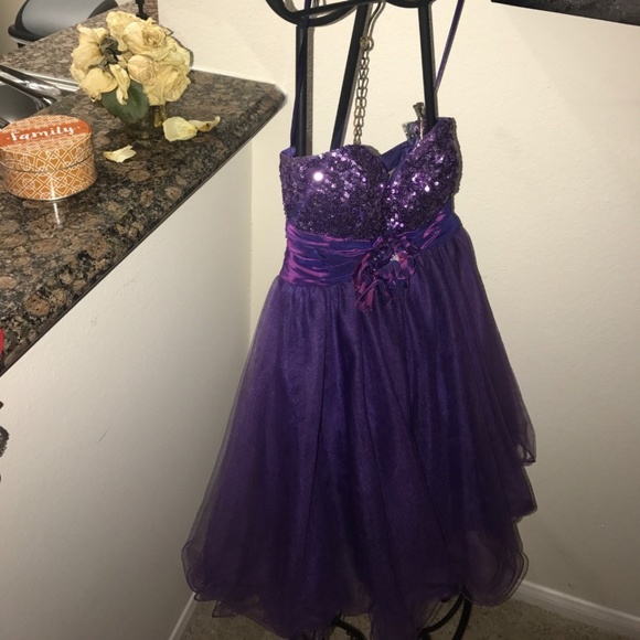 Neblon Dresses & Skirts - Sequin & Satin Cocktail Dress